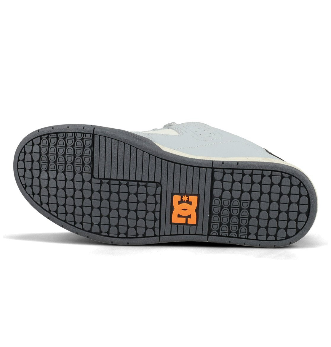 DC SHOES COMMAND GREY DARK GREY ORANGE WHITE TRAINERS