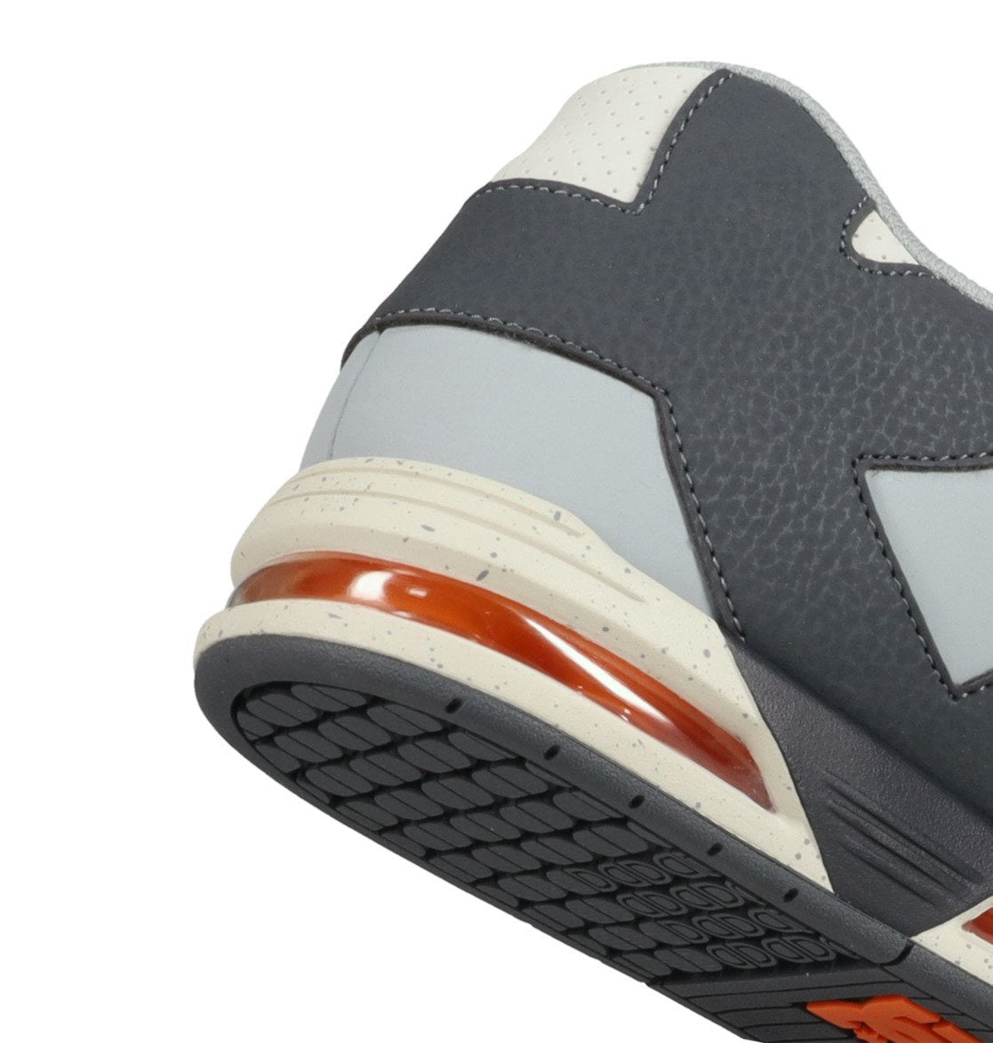 DC SHOES COMMAND GREY DARK GREY ORANGE WHITE TRAINERS