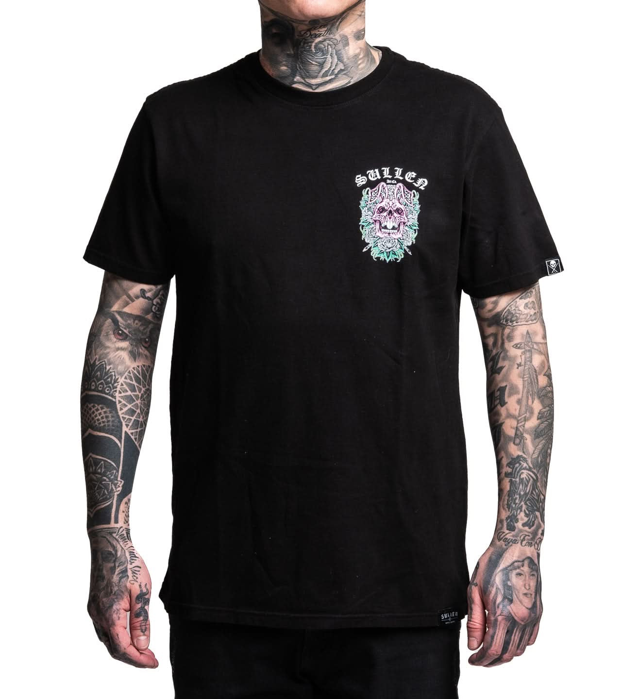 SULLEN CLOTHING SKULL BUNNY 26 JET BLACK PREMIUM T-SHIRT