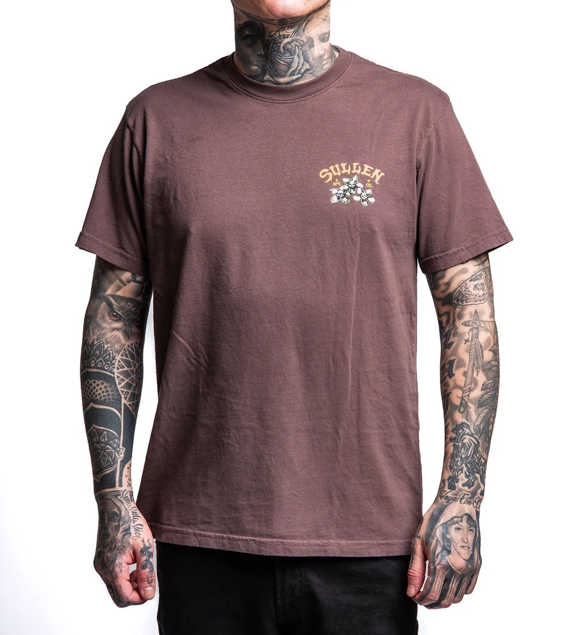 SULLEN CLOTHING HARD GAMBLE MARRON PREMIUM T-SHIRT