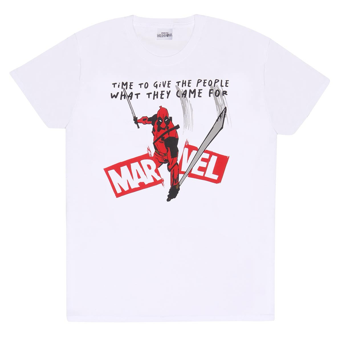 MARVEL DEADPOOL 3 WHAT THEY CAME FOR WHITE T-SHIRT