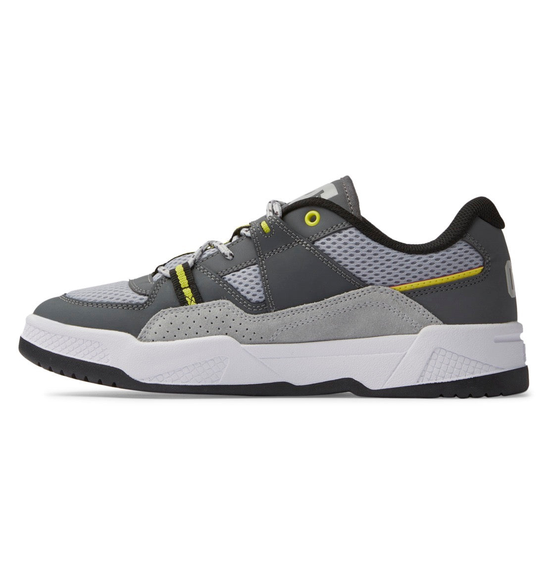 DC SHOES CONSTRUCT WHITE GREY YELLOW TRAINERS