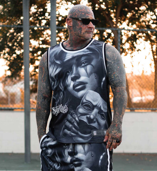 SULLEN CLOTHING CLOWNING AROUND JERSEY TANK VEST