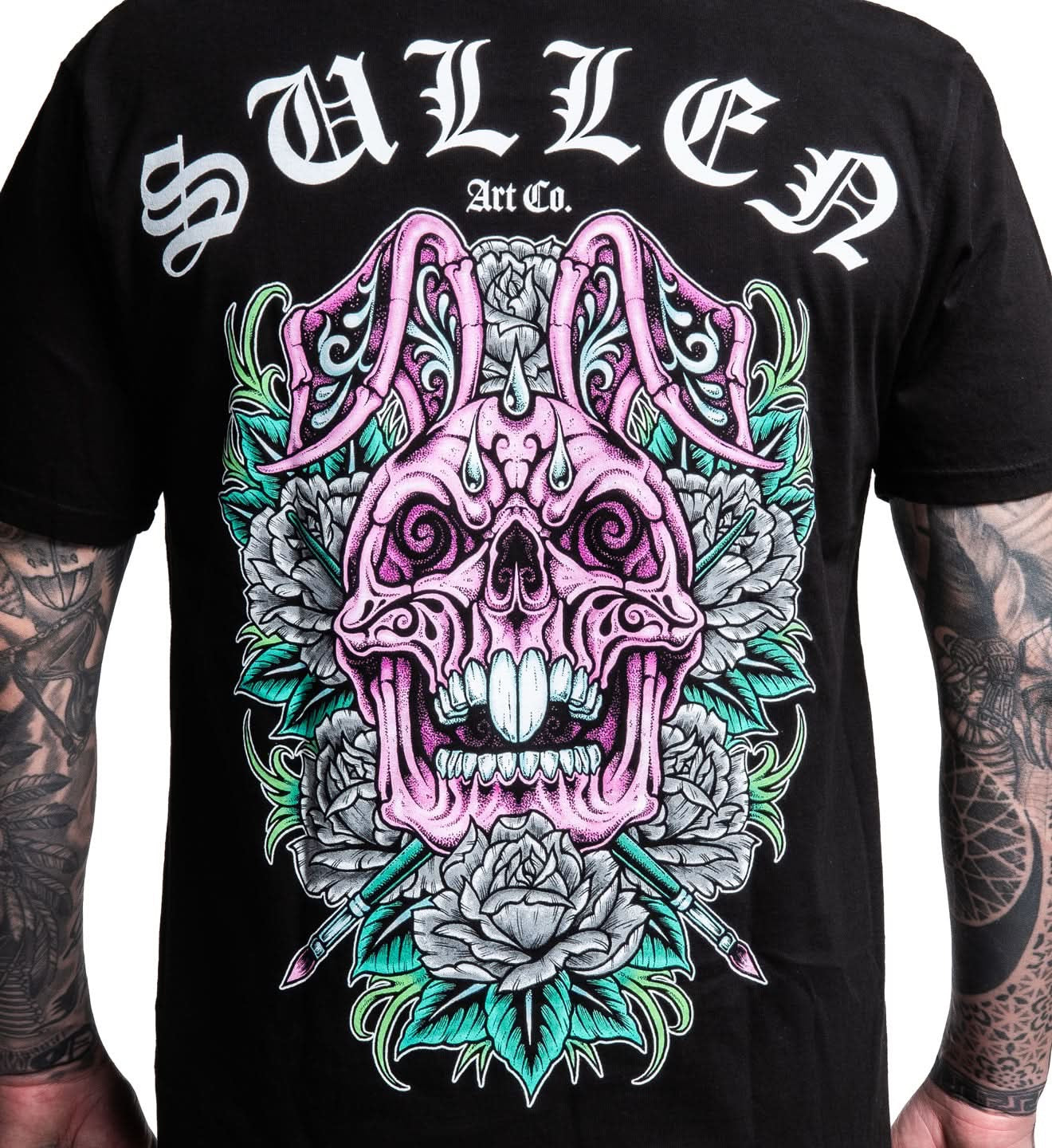 SULLEN CLOTHING SKULL BUNNY 26 JET BLACK PREMIUM T-SHIRT
