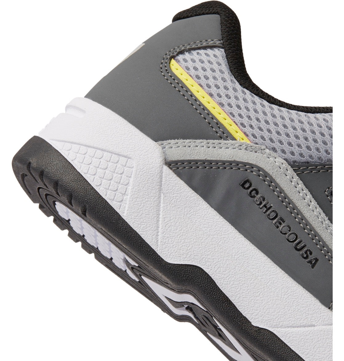 DC SHOES CONSTRUCT WHITE GREY YELLOW TRAINERS