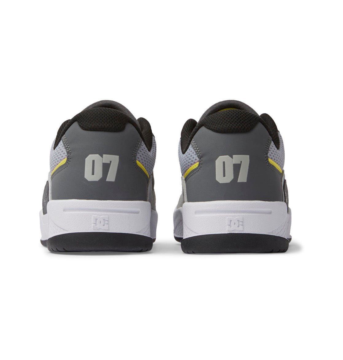 DC SHOES CONSTRUCT WHITE GREY YELLOW TRAINERS