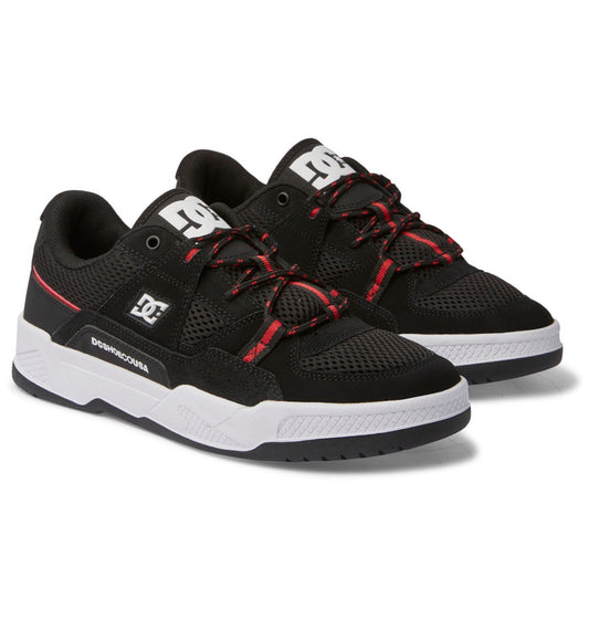 DC SHOES CONSTRUCT BLACK HOT CORAL TRAINERS