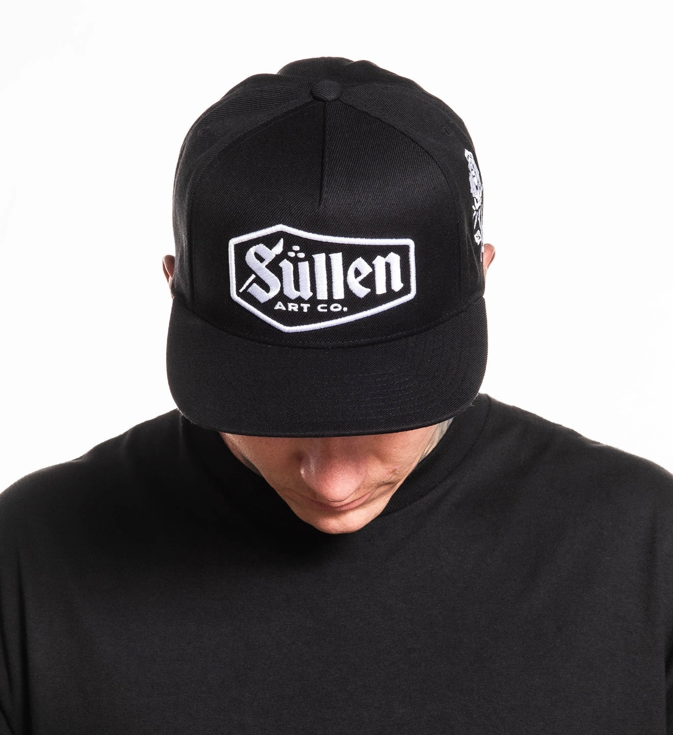 SULLEN CLOTHING LAST RITES BLACK & WHITE SNAPBACK CAP