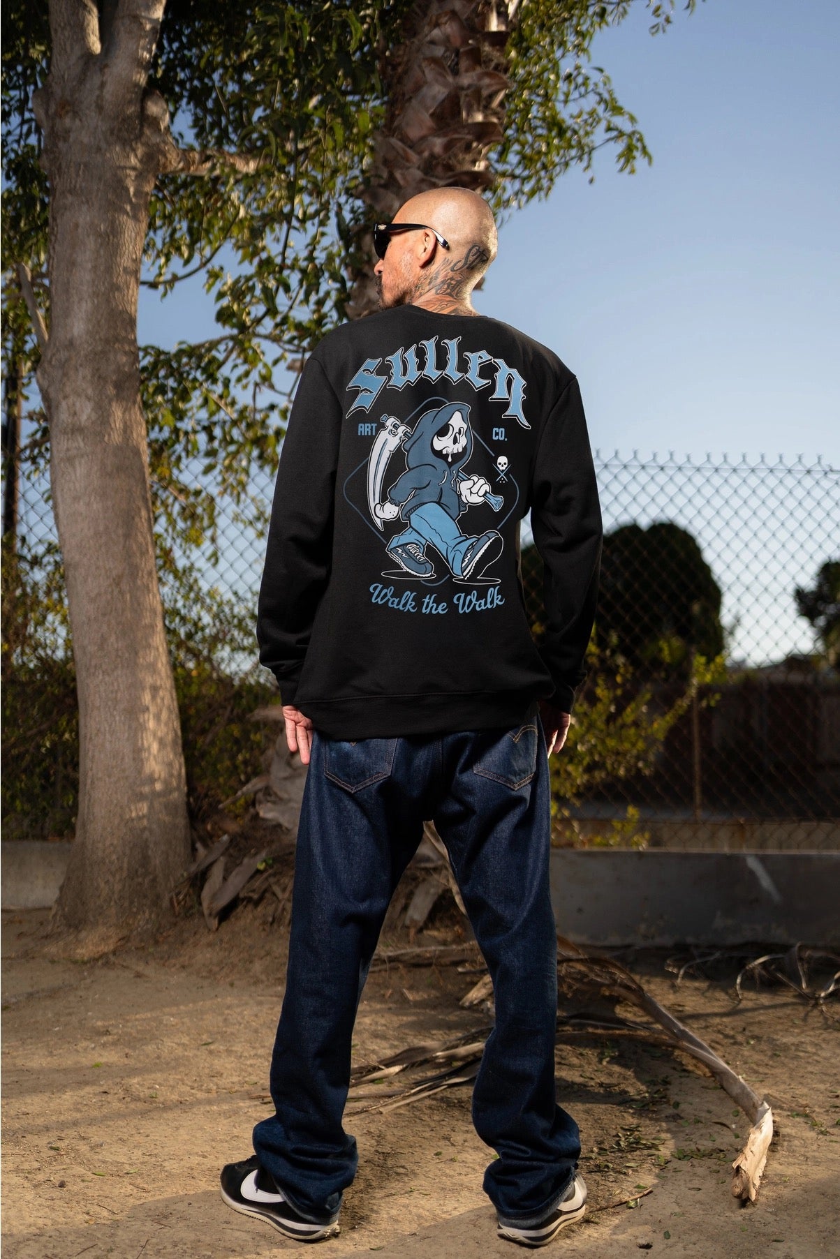 SULLEN CLOTHING WALK THE WALK CREWNECK SWEATSHIRT