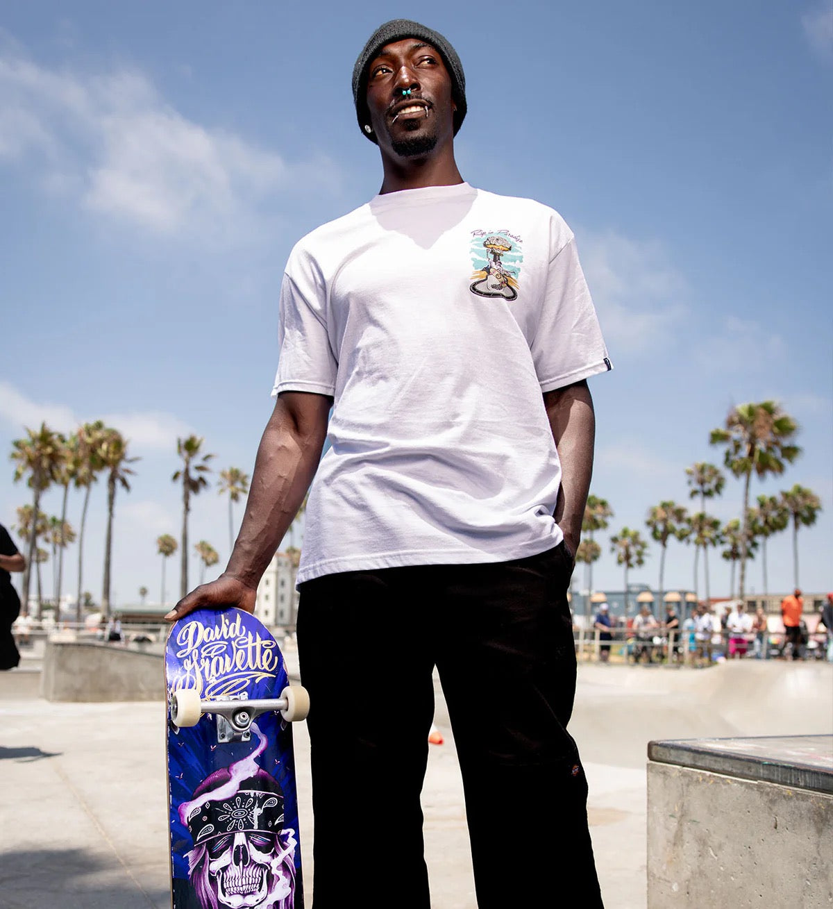 SULLEN CLOTHING RIP IN PARADISE WHITE STANDARD T-SHIRT