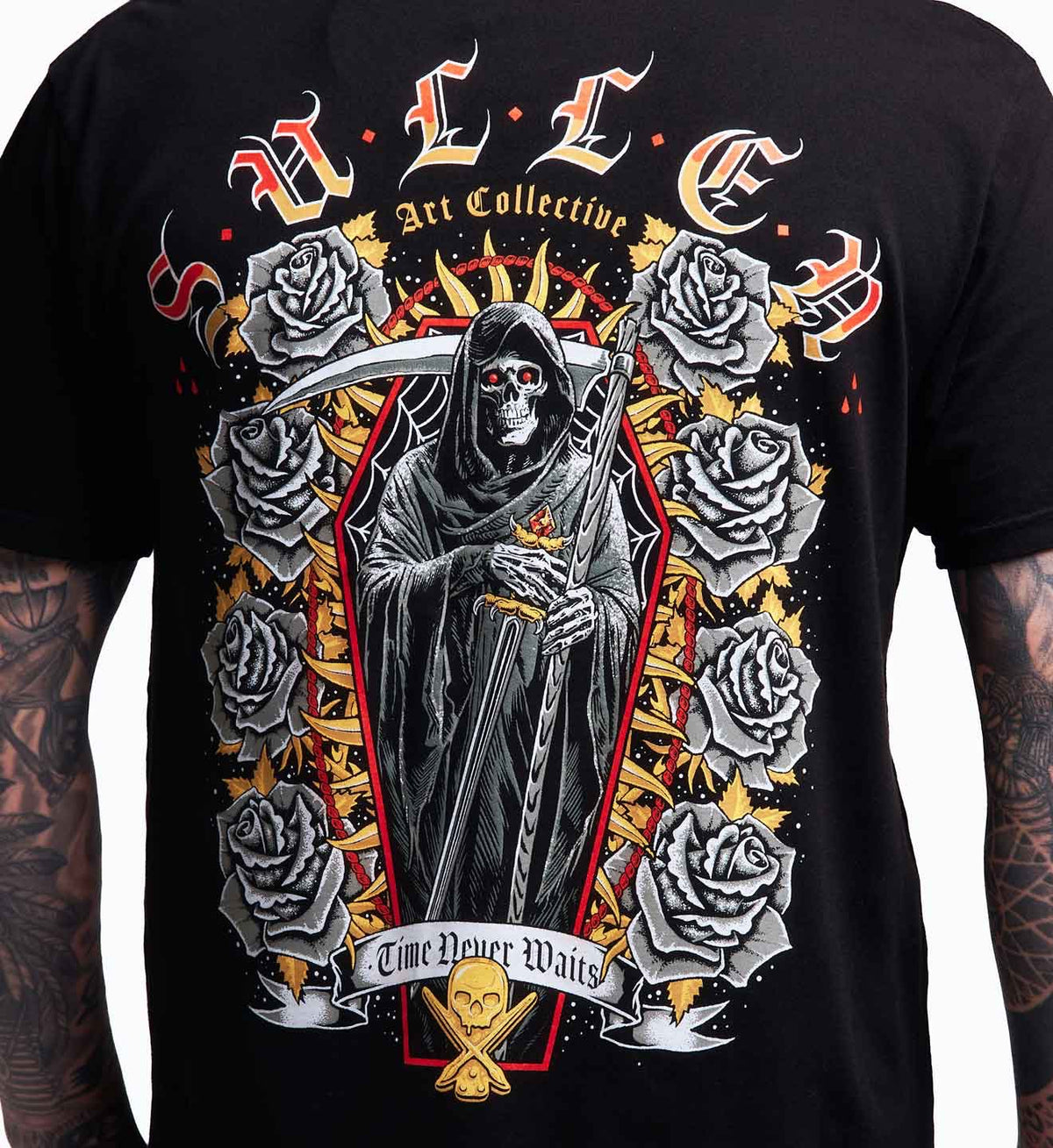 SULLEN CLOTHING TIME NEVER WAITS JET BLACK PREMIUM T-SHIRT