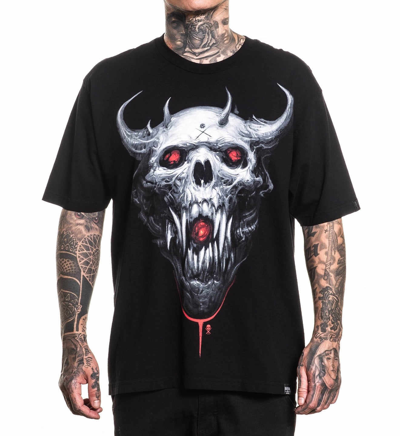 SULLEN CLOTHING ROMAN SKULL "1 TON" OVERSIZED PREMIUM HEAVYWEIGHT T-SHIRT