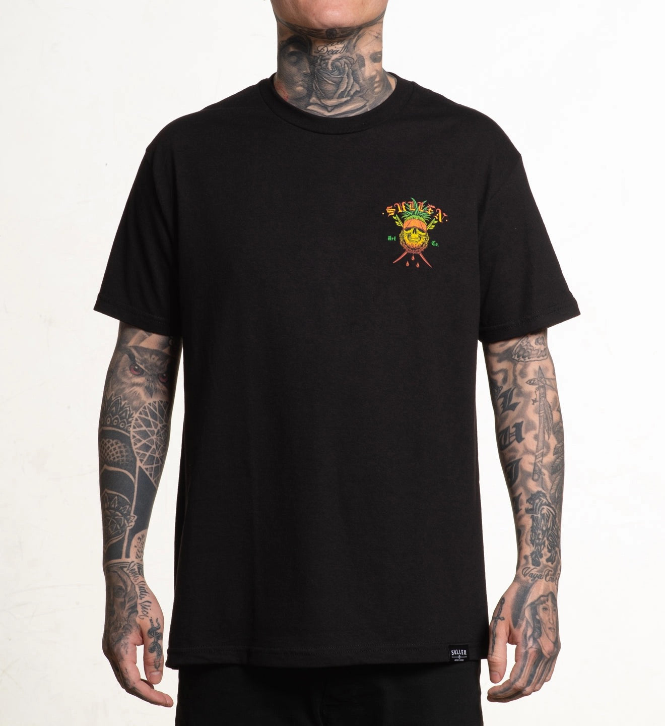 SULLEN CLOTHING CHOLOHA SURF CLUB BLACK STANDARD T-SHIRT