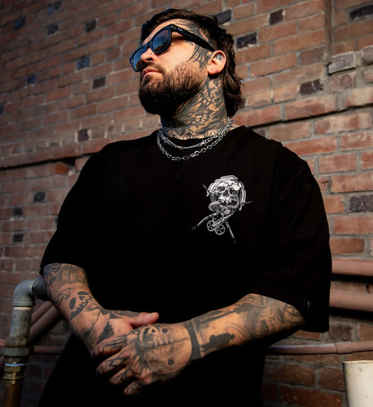 SULLEN CLOTHING OCULUS BADGE "1 TON" OVERSIZED HEAVYWEIGHT PREMIUM T-SHIRT