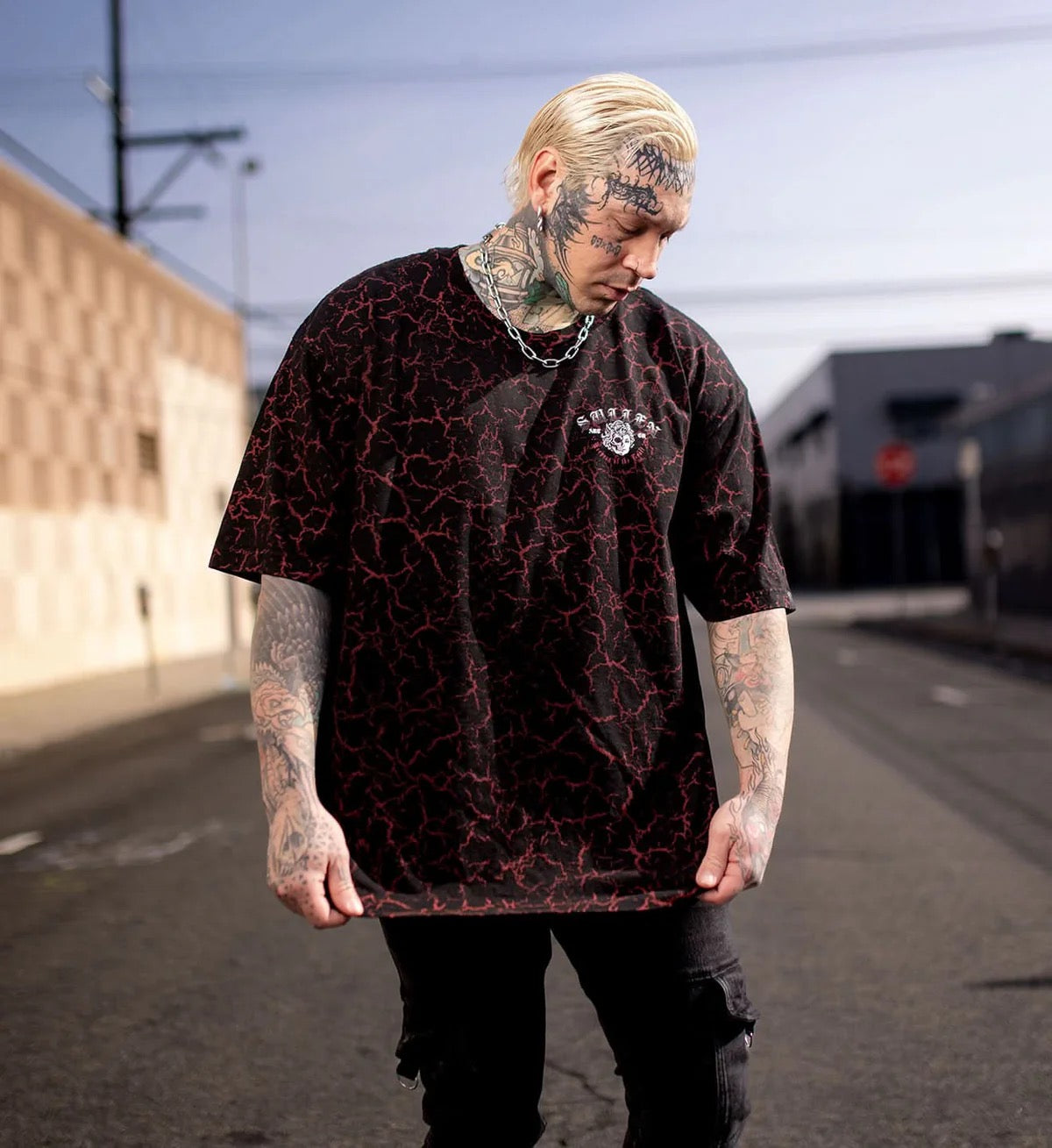 SULLEN CLOTHING VS EVIL '1 TON' OVERSIZED HEAVYWEIGHT PREMIUM T-SHIRT