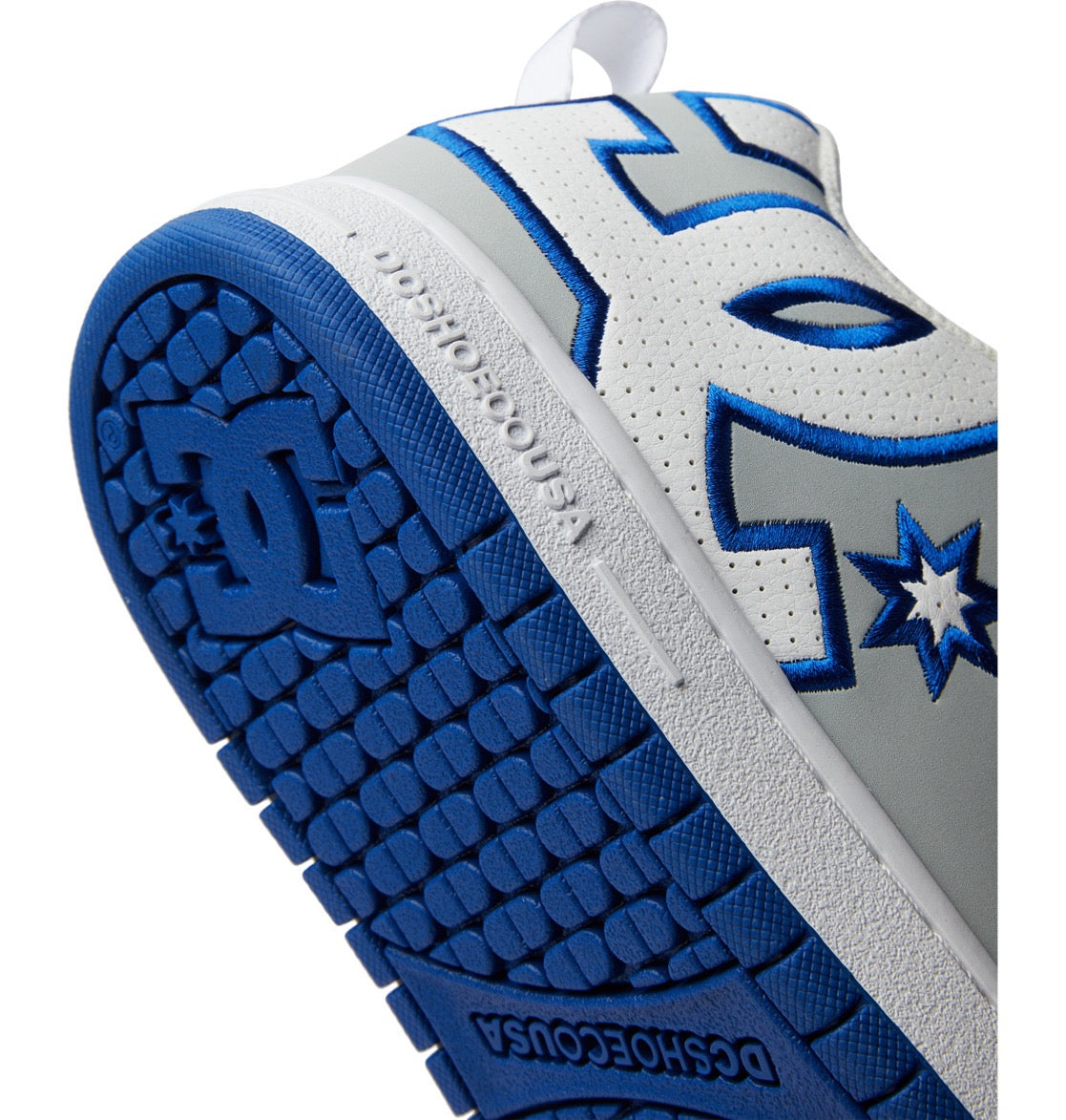 DC SHOES COURT GRAFFIK GREY BLUE WHITE TRAINERS