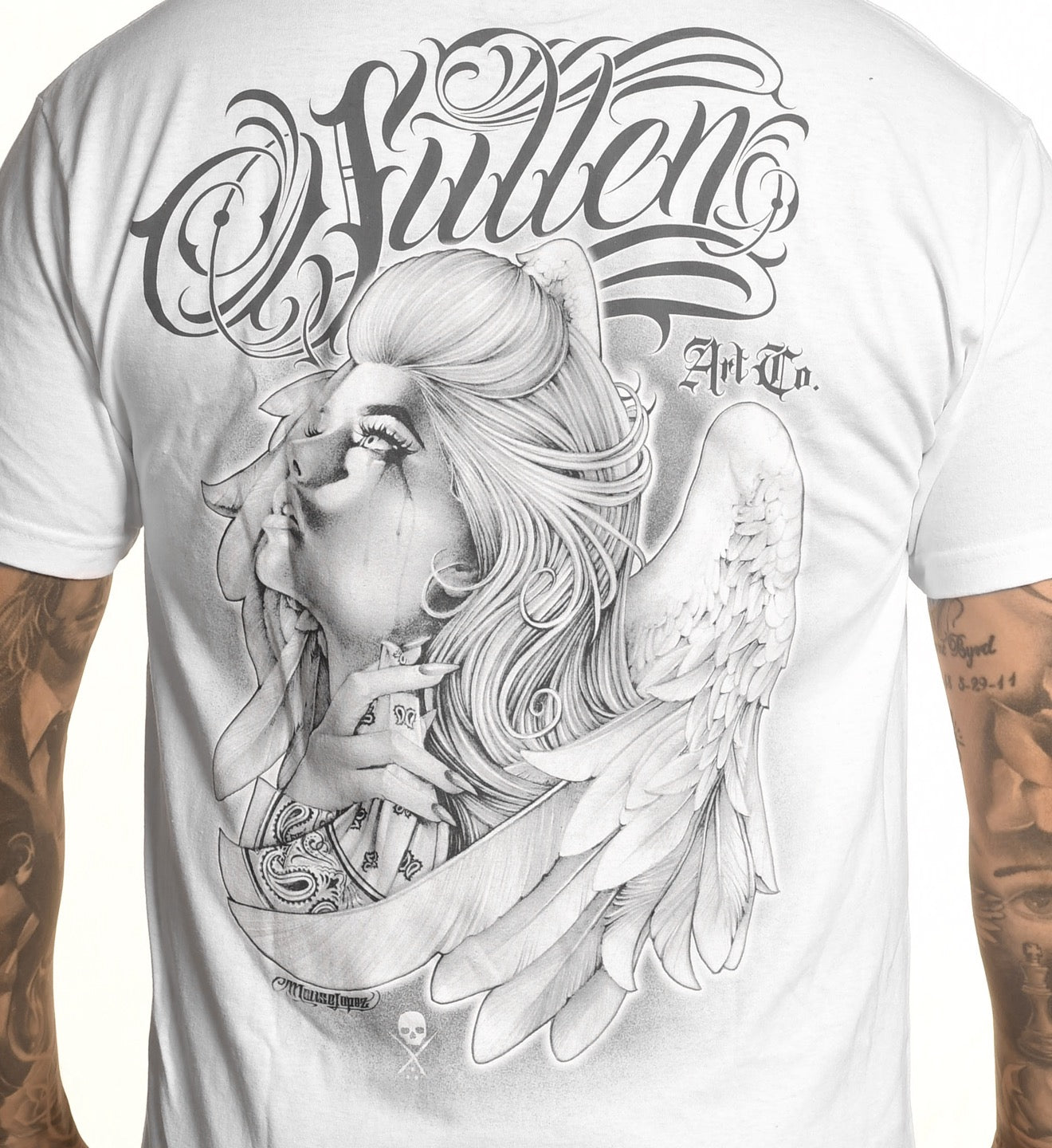 SULLEN CLOTHING HEAVEN SENT WHITE STANDARD T-SHIRT