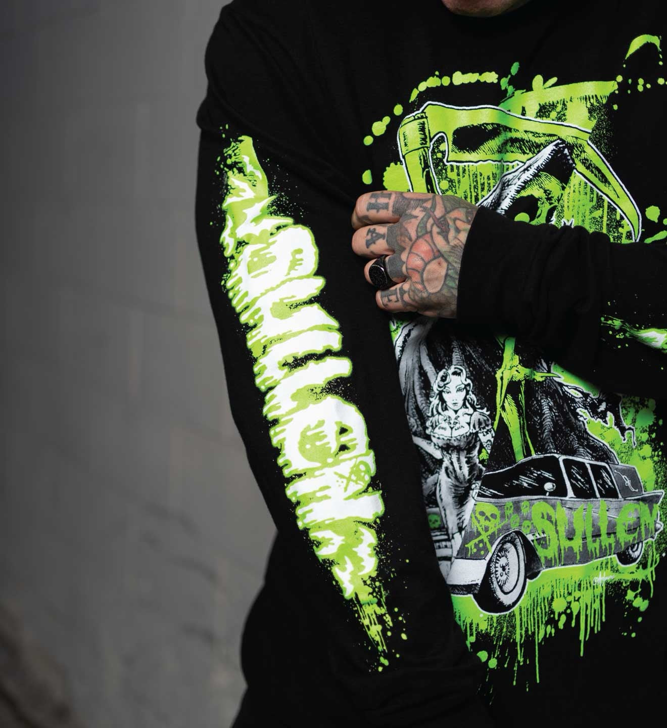 SULLEN CLOTHING NEVER LATE FRENCH TERRY LONG SLEEVE