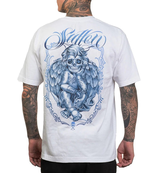 SULLEN CLOTHING LOVE X HATE '1 TON' OVERSIZED HEAVYWEIGHT PREMIUM WHITE T-SHIRT