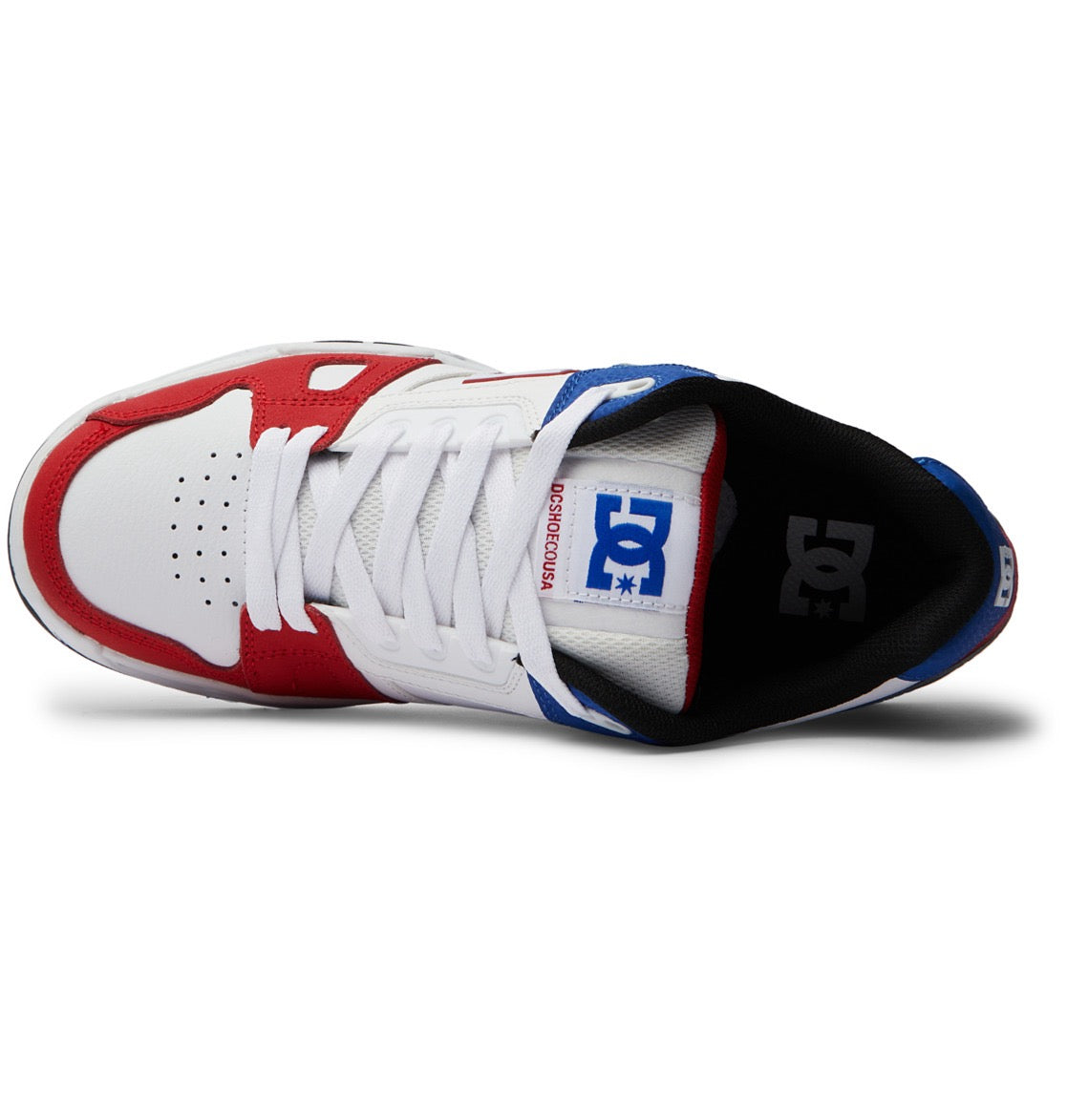 DC SHOES STAG RED WHITE BLUE TRAINERS