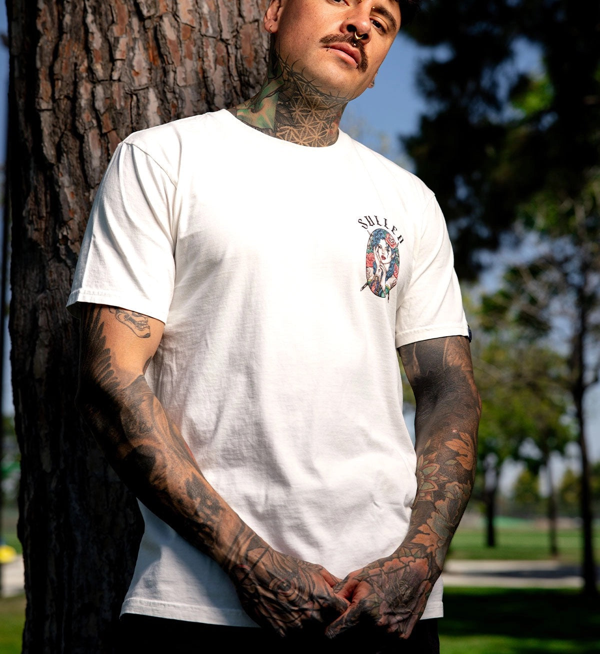 SULLEN CLOTHING HERMOSA ANTIQUE WHITE PREMIUM T-SHIRT