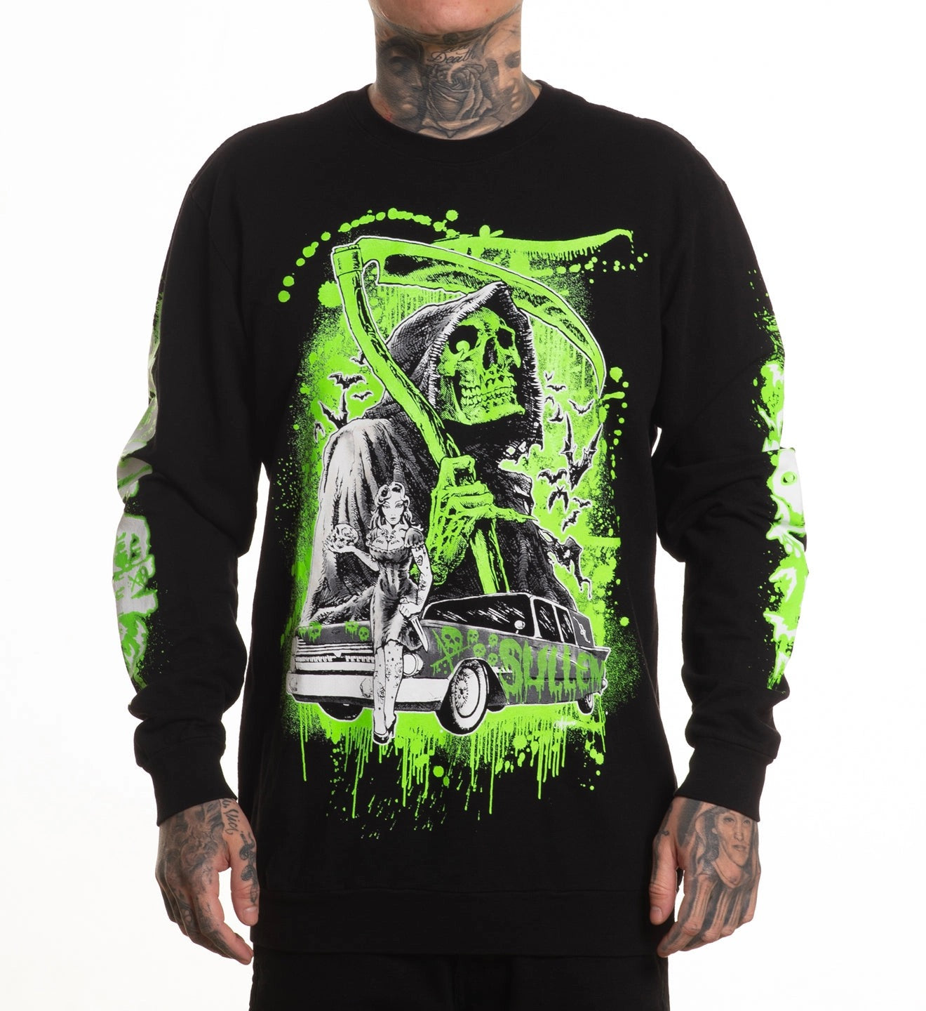 SULLEN CLOTHING NEVER LATE FRENCH TERRY LONG SLEEVE