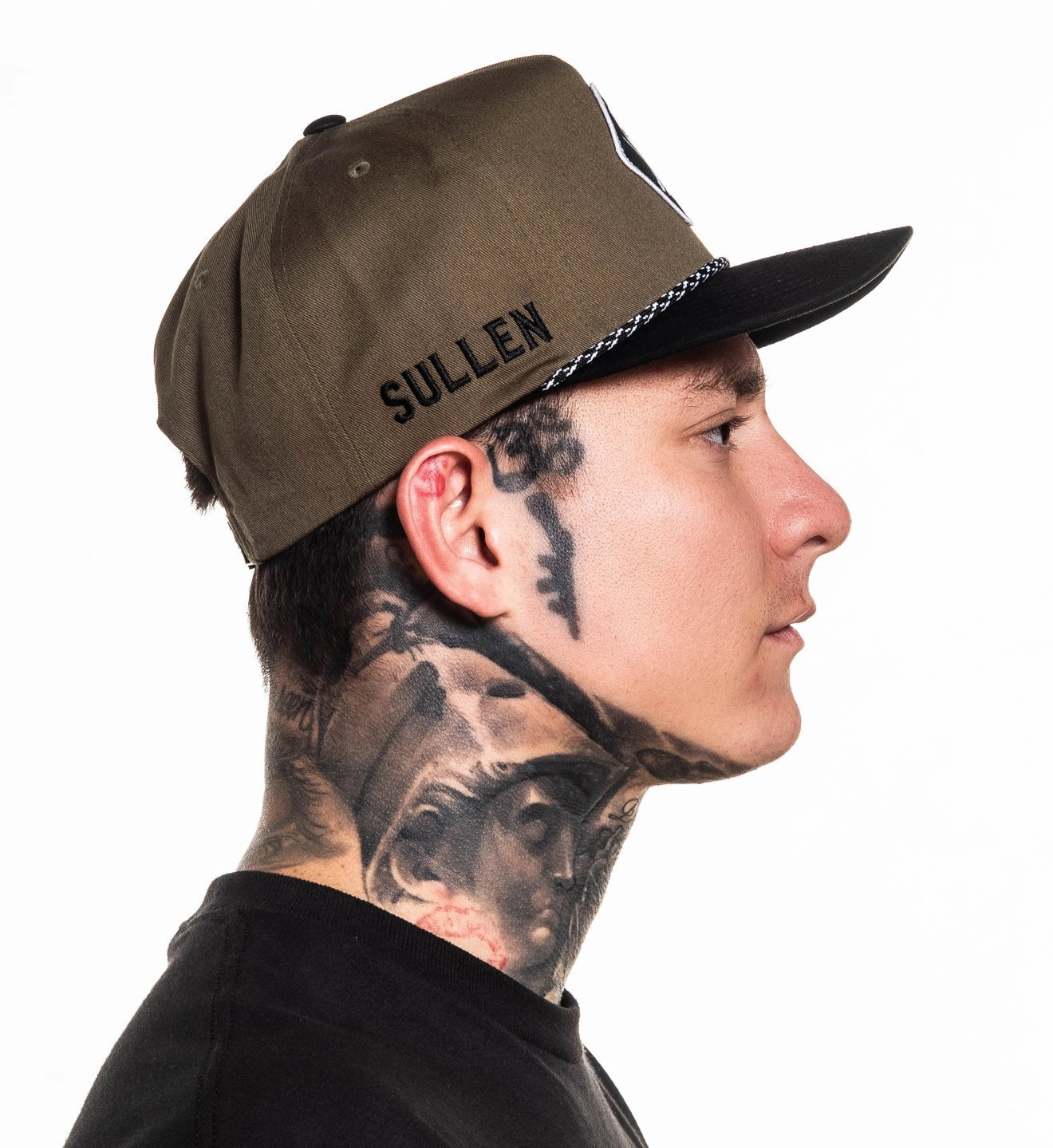 SULLEN CLOTHING BLAQ DIAMOND LODEN GREEN & BLACK SNAPBACK CAP