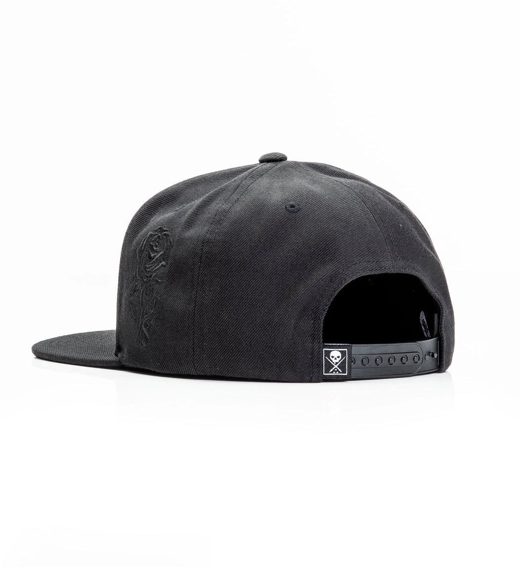 SULLEN CLOTHING LAST RITES BLACK SNAPBACK CAP