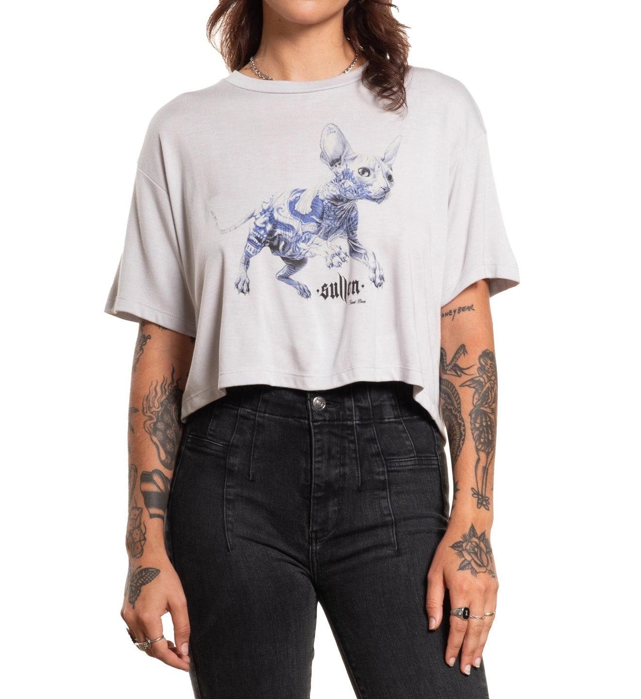 SULLEN CLOTHING SARAH BREEN LADIES CROP TOP T-SHIRT