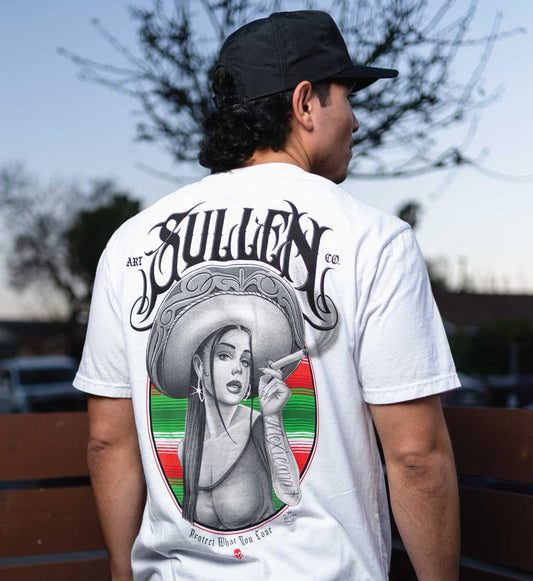 SULLEN CLOTHING MEXICANA WHITE PREMIUM T-SHIRT
