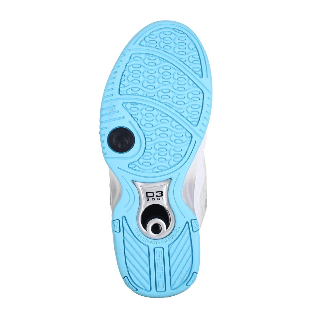 OSIRIS SHOES D3 2001 WHITE GREY BABY BLUE TRAINERS