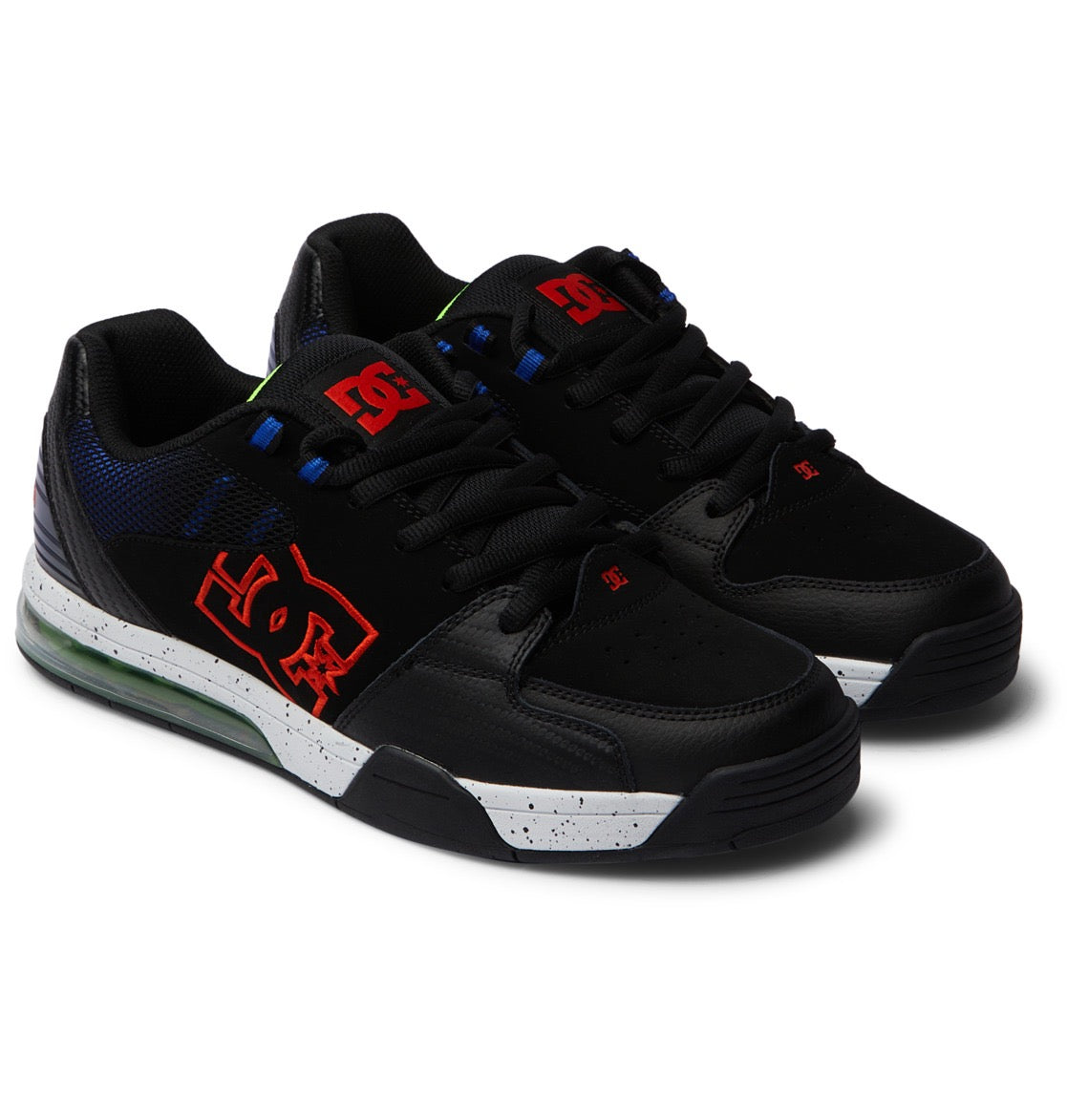 DC SHOES VERSATILE LE BLACK RED BLUE TRAINERS