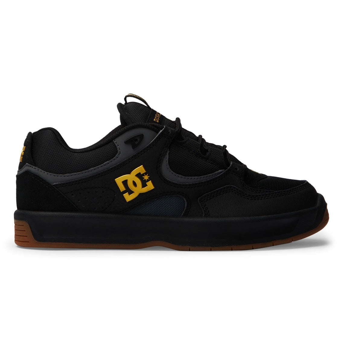 DC SHOES KALYNX ZERO BLACK GOLD TRAINERS