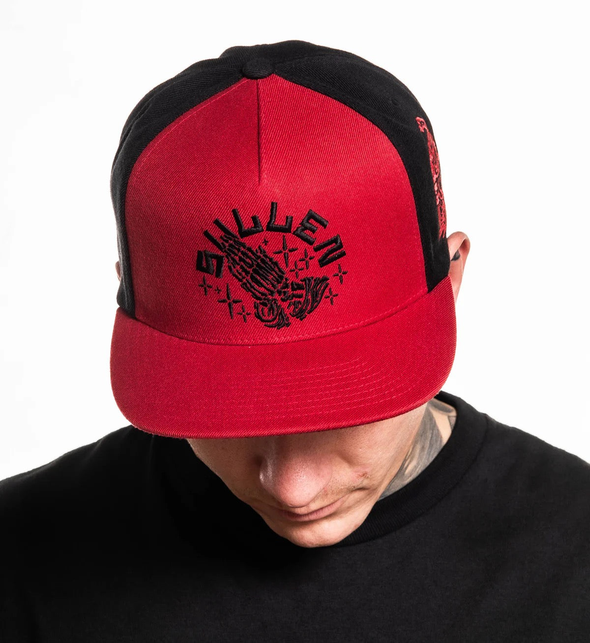 SULLEN CLOTHING AFTERLIFE RED & BLACK SNAPBACK CAP