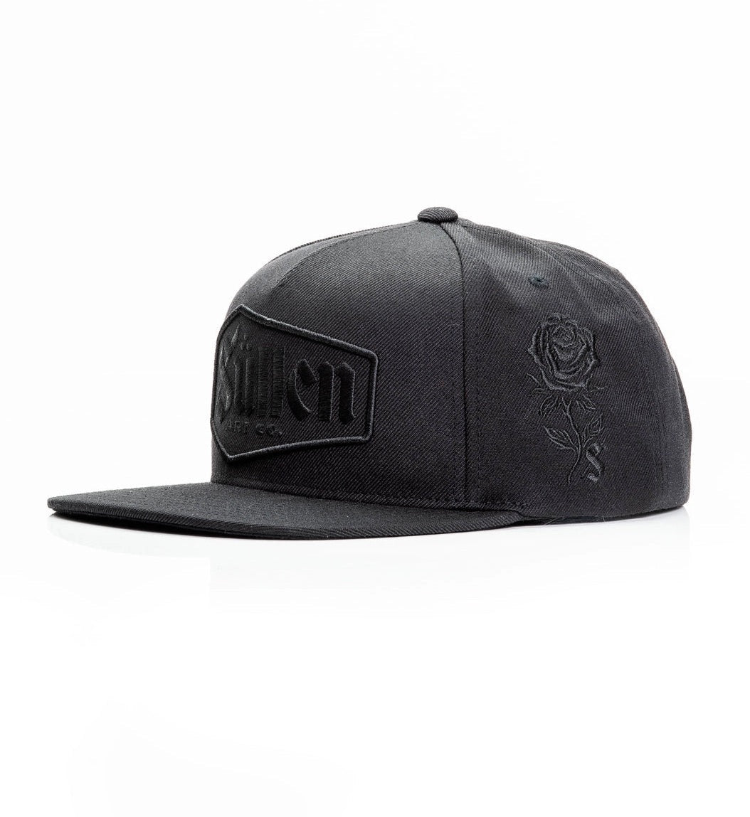 SULLEN CLOTHING LAST RITES BLACK SNAPBACK CAP