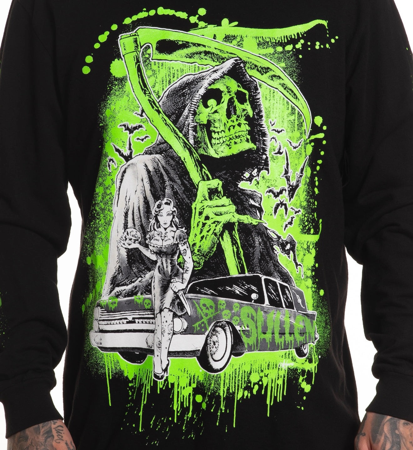 SULLEN CLOTHING NEVER LATE FRENCH TERRY LONG SLEEVE