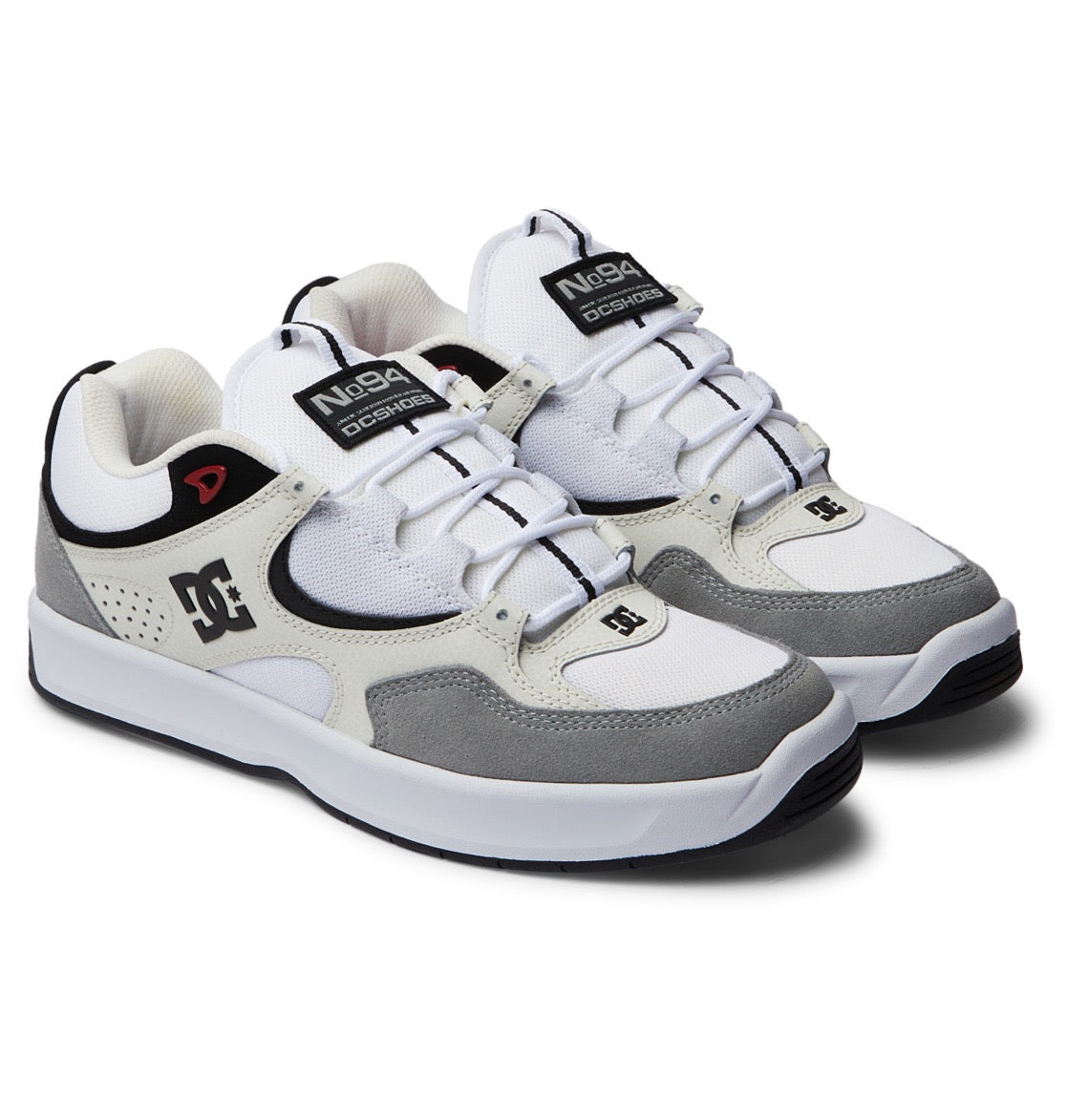 DC SHOES KALYNX ZERO GREY BLACK WHITE TRAINERS