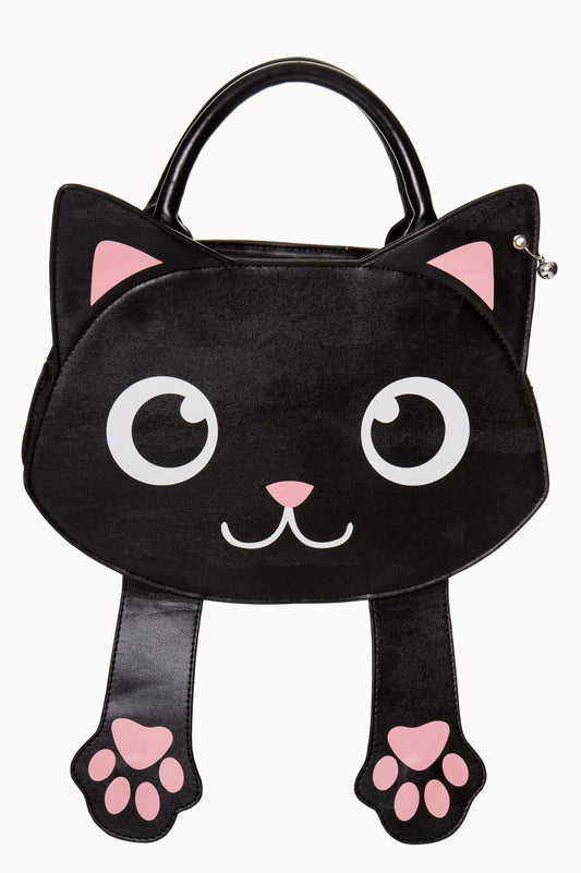 BANNED BLACK CAT BAG OF TRICKS HANDBAG BG7203