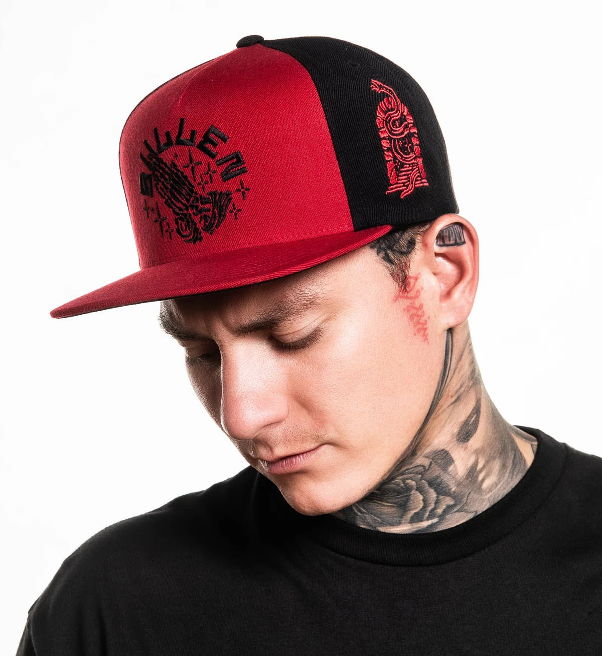 SULLEN CLOTHING AFTERLIFE RED & BLACK SNAPBACK CAP