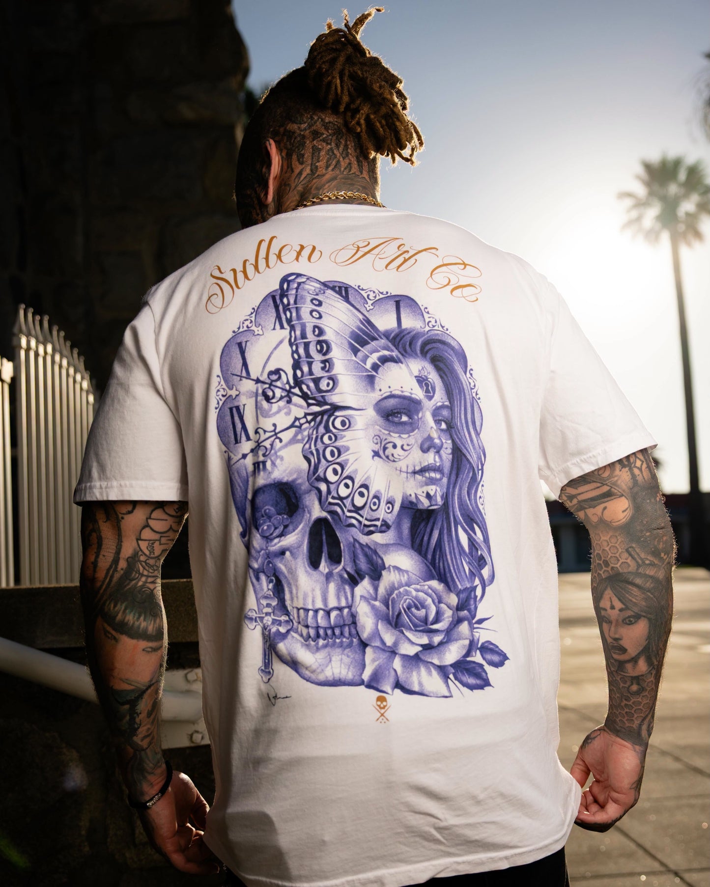 SULLEN CLOTHING NATHAN HARKER WHITE PREMIUM T-SHIRT