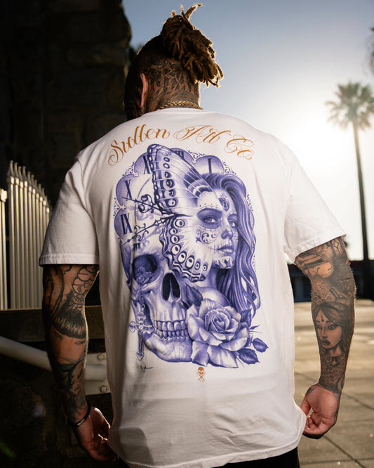 SULLEN CLOTHING NATHAN HARKER WHITE PREMIUM T-SHIRT