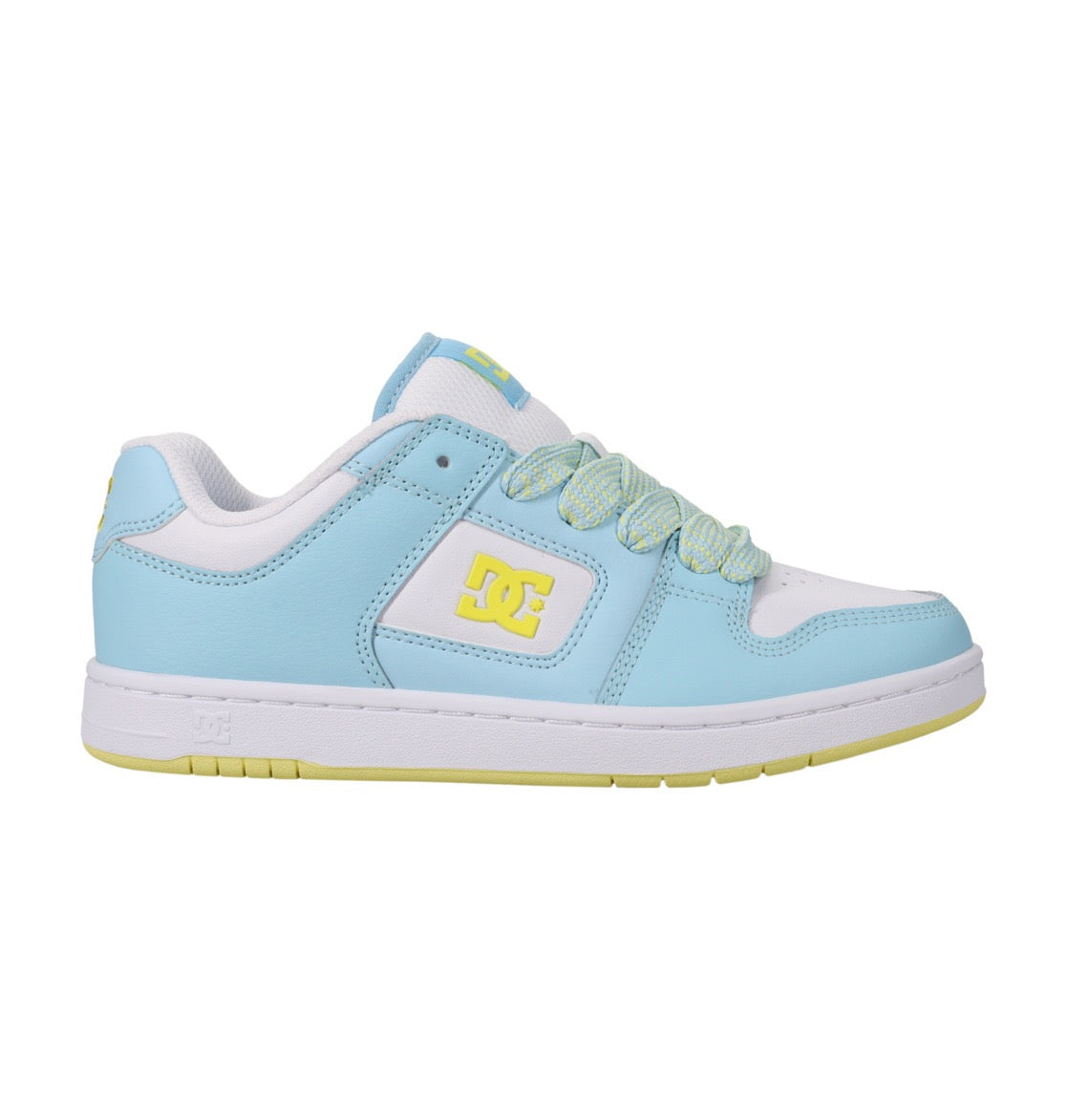 DC SHOES MANTECA 4 BLUE YELLOW WHITE LADIES TRAINERS