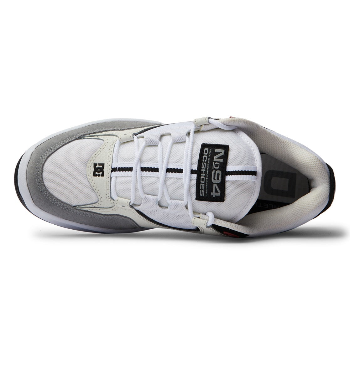 DC SHOES KALYNX ZERO GREY BLACK WHITE TRAINERS