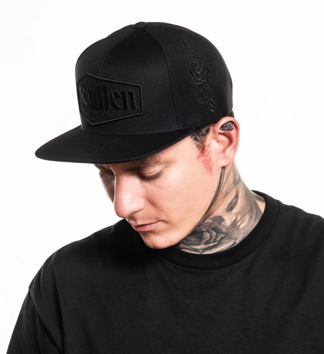 SULLEN CLOTHING LAST RITES BLACK SNAPBACK CAP