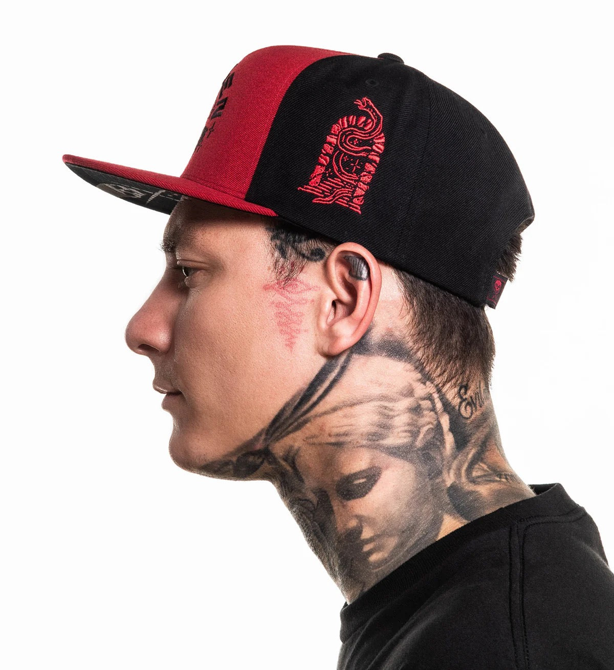 SULLEN CLOTHING AFTERLIFE RED & BLACK SNAPBACK CAP
