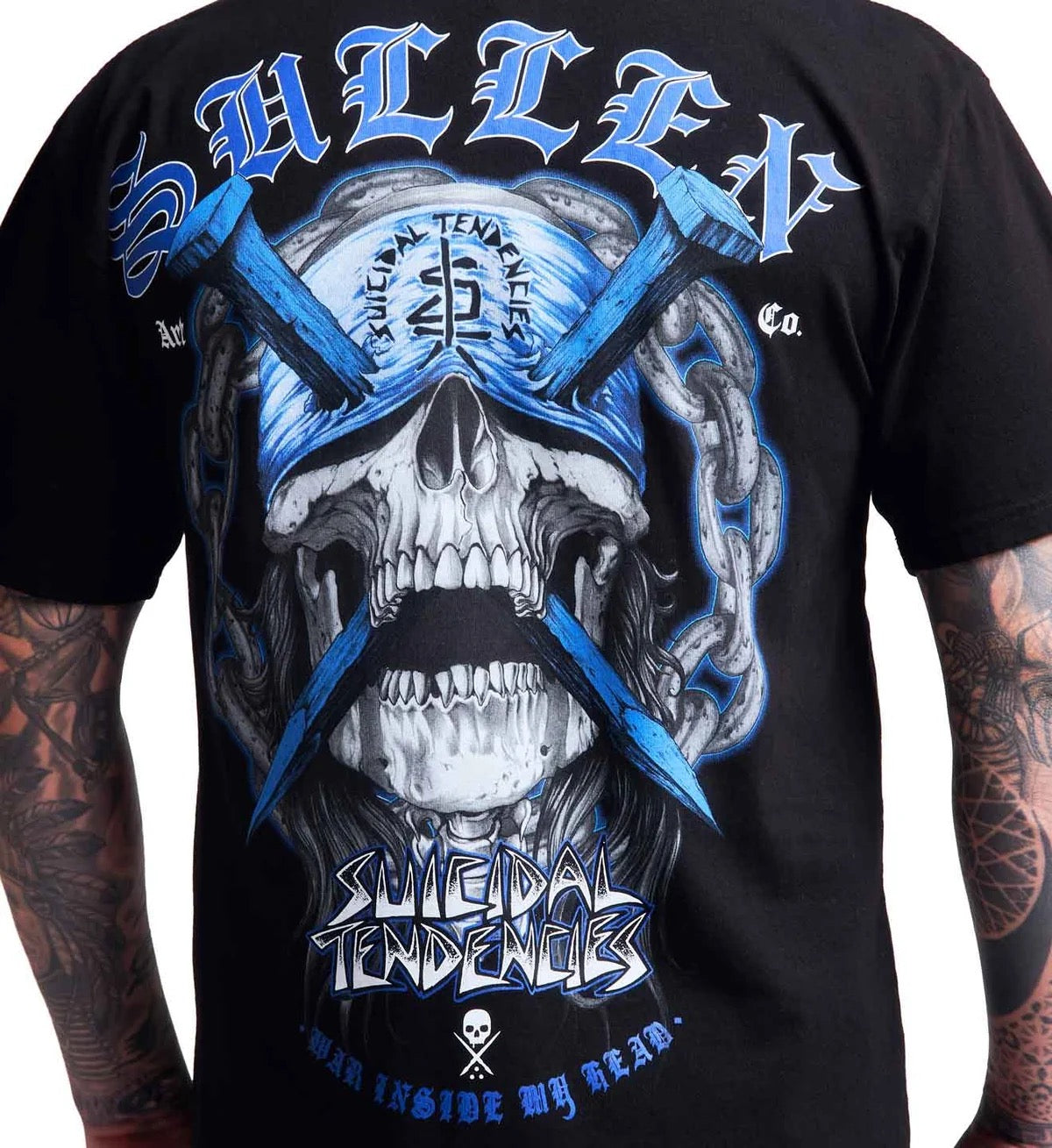 SULLEN CLOTHING X SUICIDAL TENDENCIES ST WAR HEAD "1 TON" PREMIUM T-SHIRT