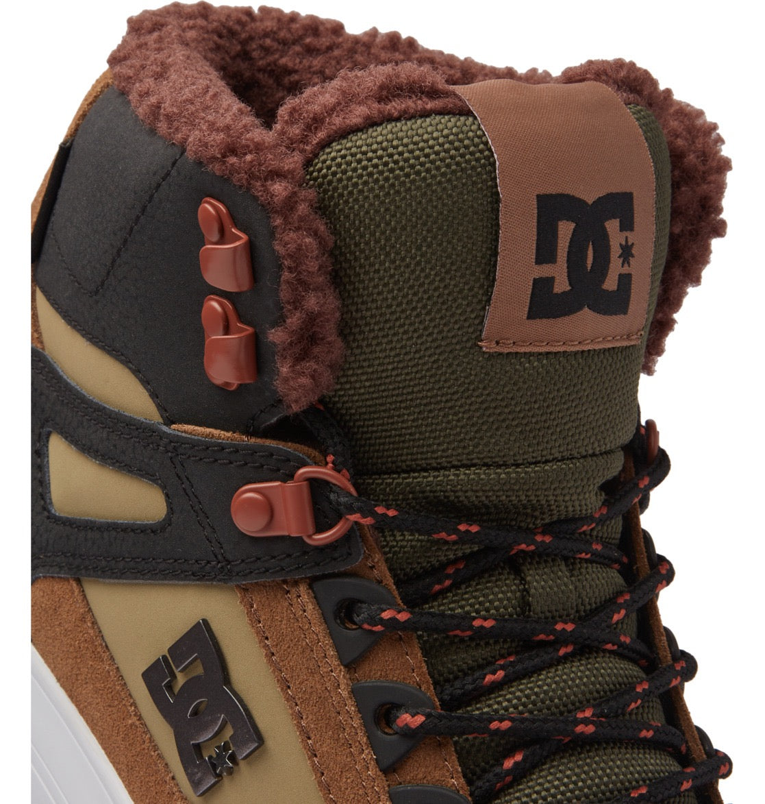 DC SHOES PURE HIGH TOP WC WNT BROWN BROWN GREEN TRAINERS