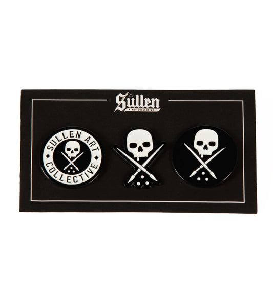 SULLEN CLOTHING LOGO PIN BADGE SET