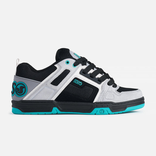 DVS COMANCHE SKATE SHOES GREY BLACK TEAL TRAINERS