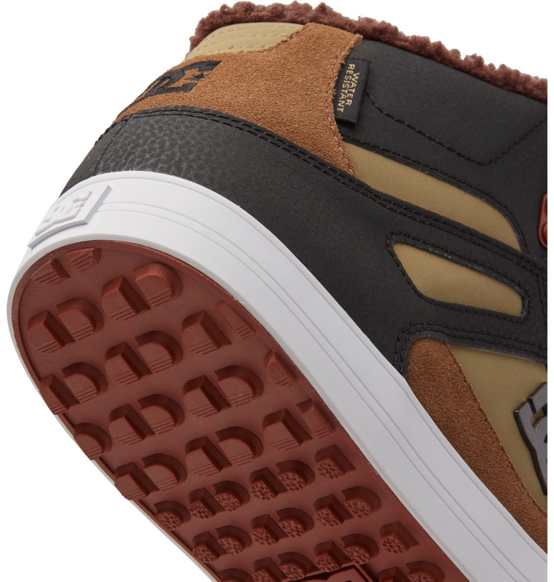 DC SHOES PURE HIGH TOP WC WNT BROWN BROWN GREEN TRAINERS